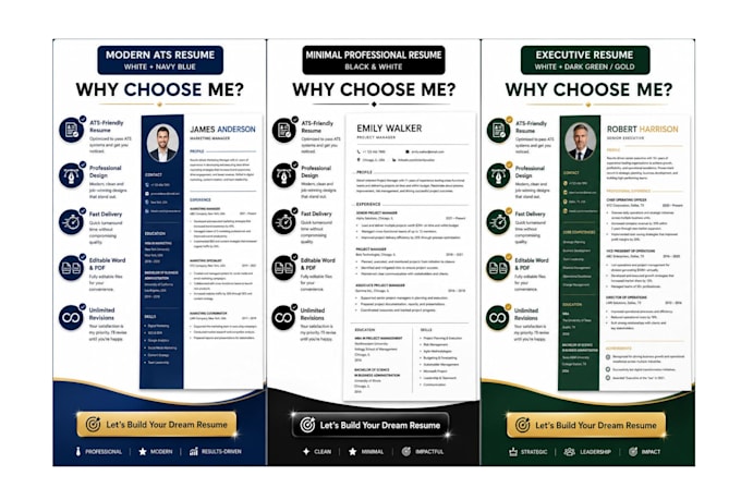 create a professional ats friendly resume and CV